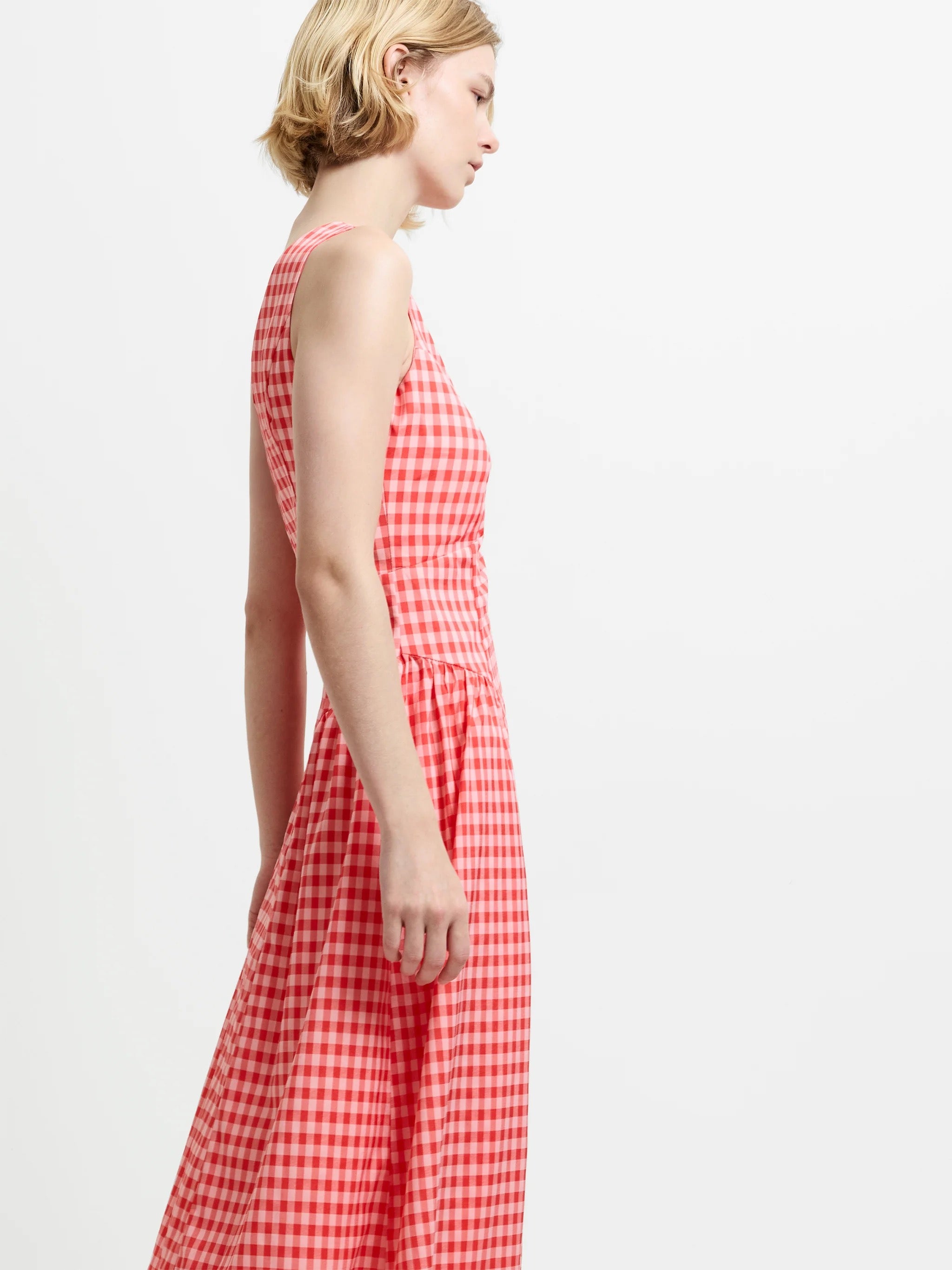 FRENCH CONNECTION  SHEILA MIDI WATERMELON RED
