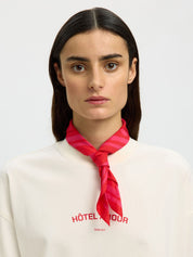 SELECTED NICOLINA POINSETTIA SCARF