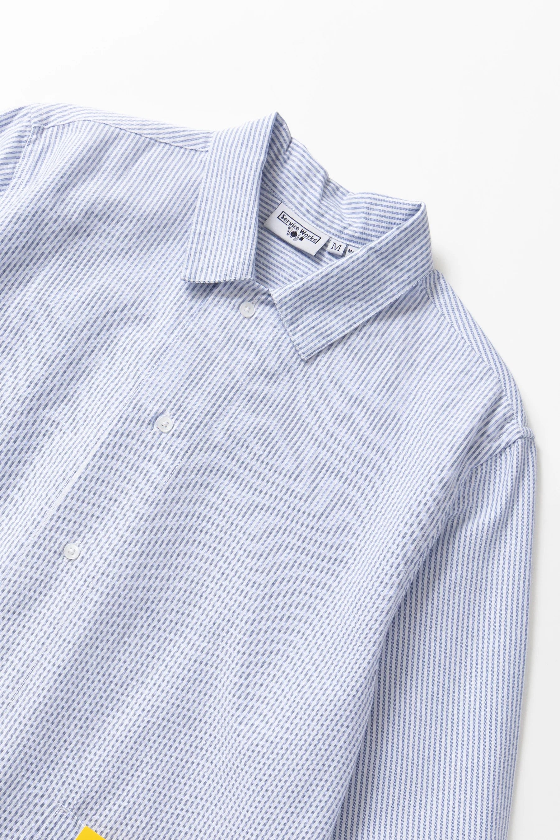SERVICE WORKS WAITER SHIRT BLUE STRIPE