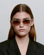 A.KJAEBEDE SUNGLASSES CHARLIE ECRU TRANSPARENT