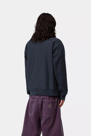 CARHARTT WIP HALF ZIP AMERICAN DEEP NIGHT