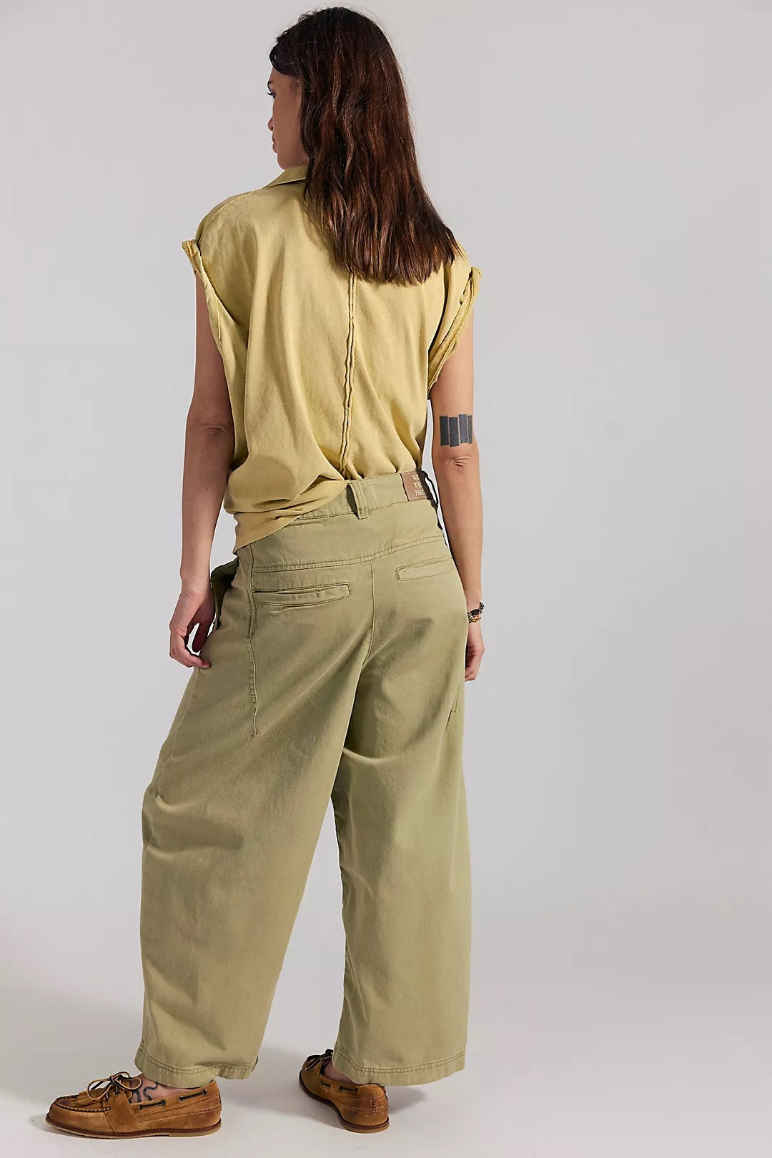 FREE PEOPLE  LAYDOWN CHINO Green