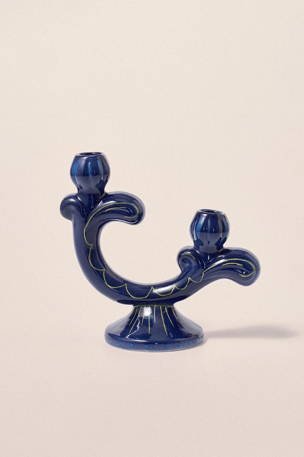 DAMSON MADDER CANDELABRA NAVY