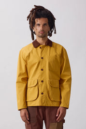 SERVICE WORKS  WAXED BARN JACKET OCHRE