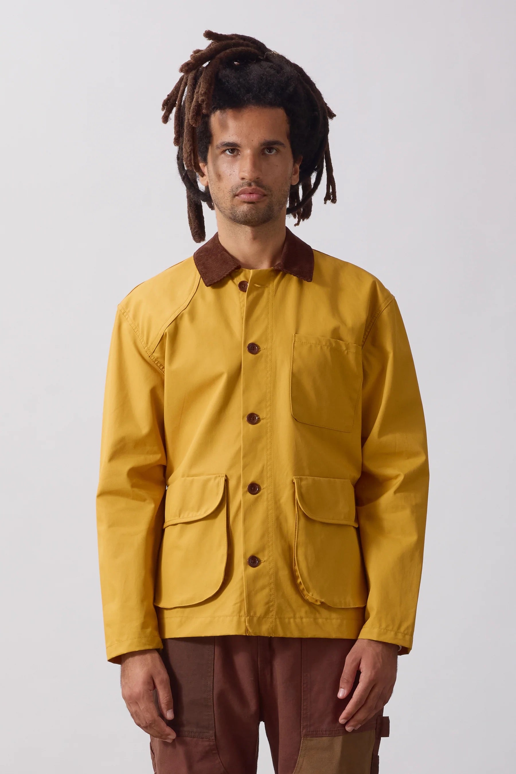 SERVICE WORKS  WAXED BARN JACKET OCHRE
