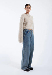 DR DENIM MOIRA SWEATER BRUSHED SILVER LINING