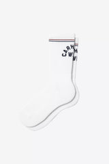 CARHARTT WIP  ARCH SCRIPT SOCKS WHITE/DK NAVY