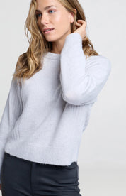 YAYA SWEATER RIB SKY GREY