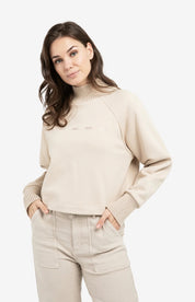 YAYA KNITTED COLLAR OXFORD TAN BROWN