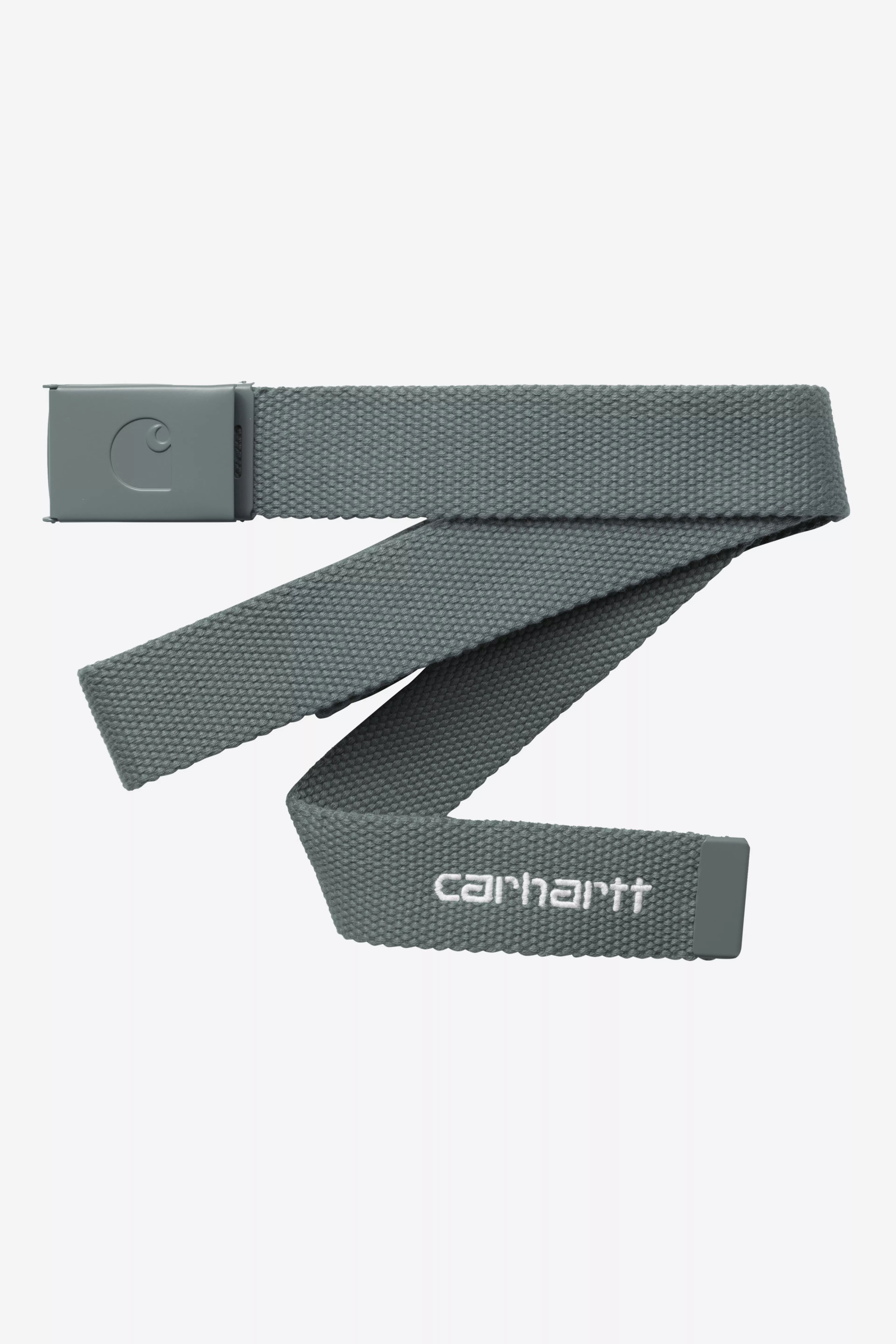 CARHARTT WIP  C LOGO BELT SILVER PINE/WHITE