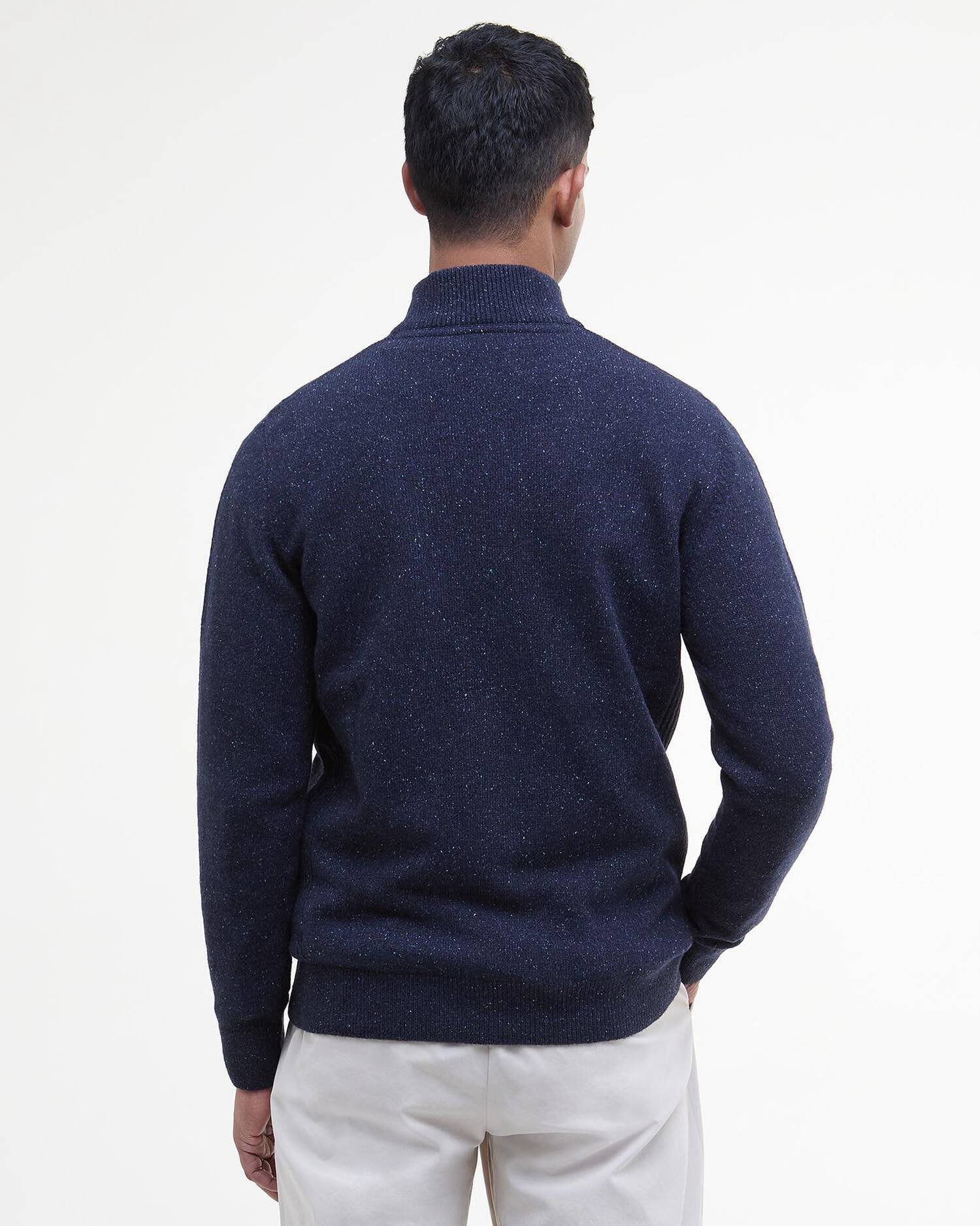 BARBOUR TISBURY HALF ZIP NAVY