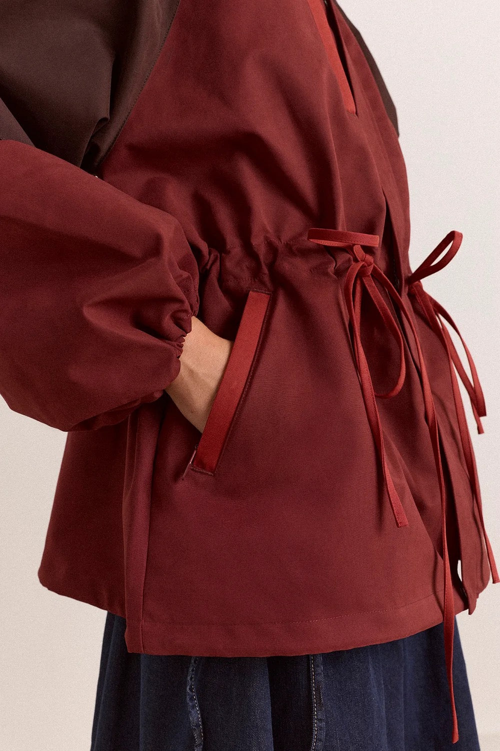 DAMSON MADDER  LIU SHOWERPROOF BURGUNDY