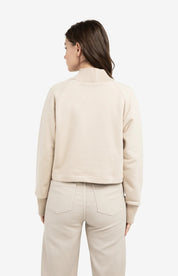 YAYA KNITTED COLLAR OXFORD TAN BROWN