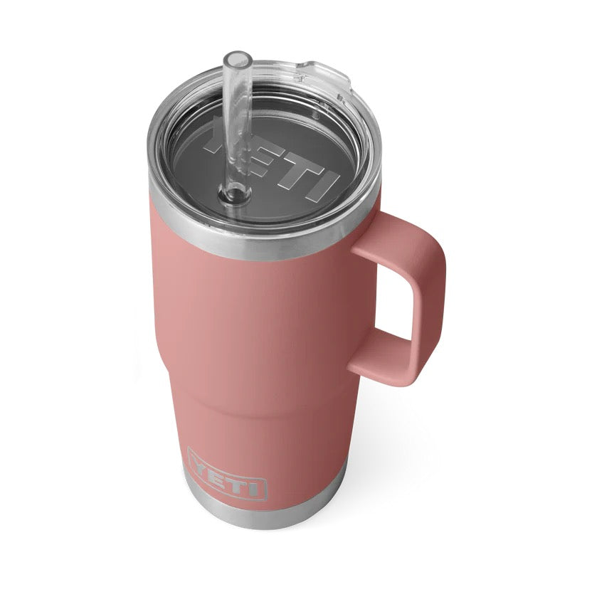 YETI RAMBLER STRAW MUG 25oz SANDSTONE PINK