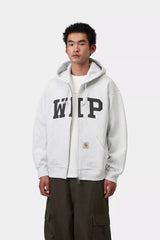 CARHARTT WIP HOODED WIP JKT ASH HEATHER STONE WASHED