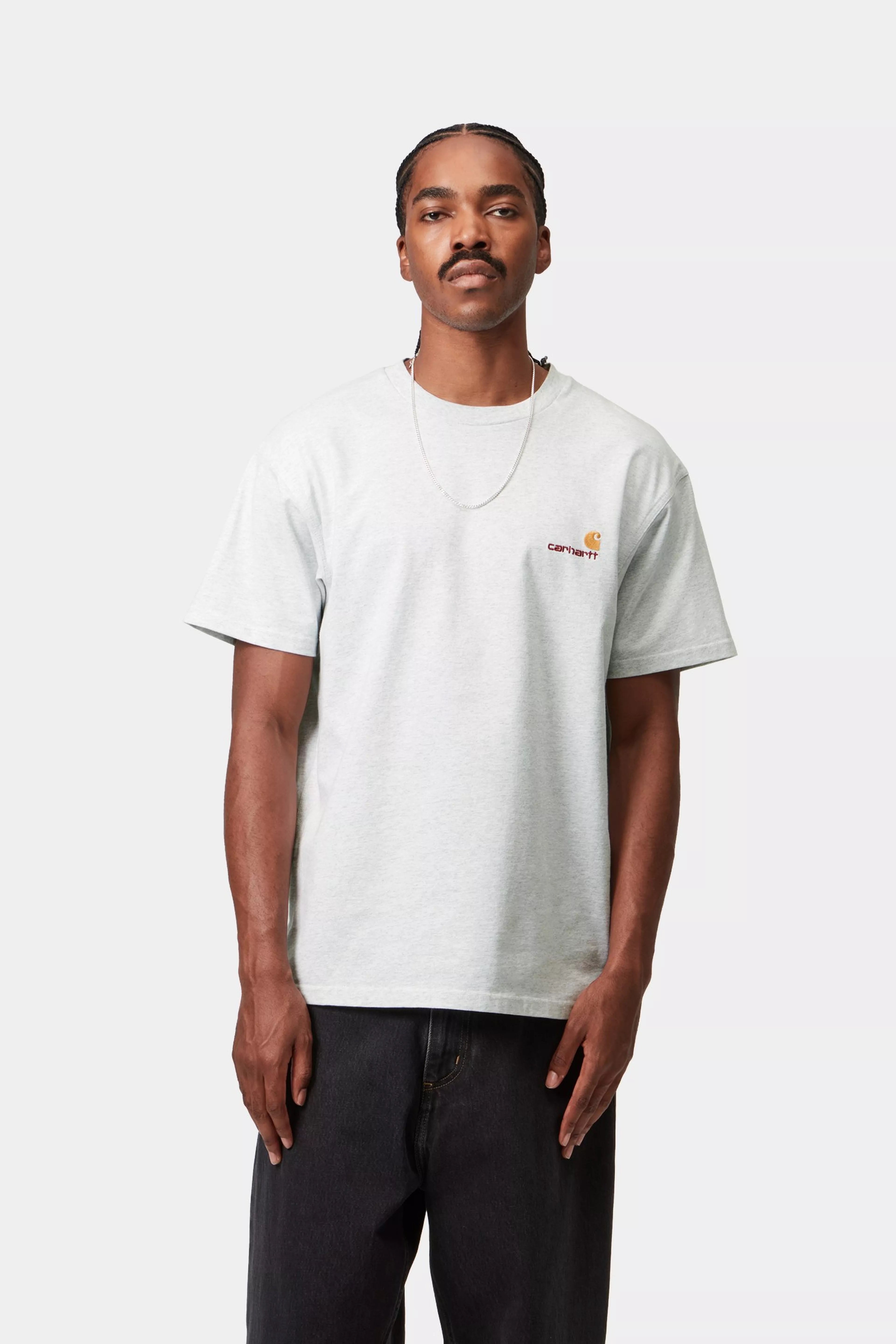 CARHARTT WIP  AMERICAN SCRIPT ASH HEATHER