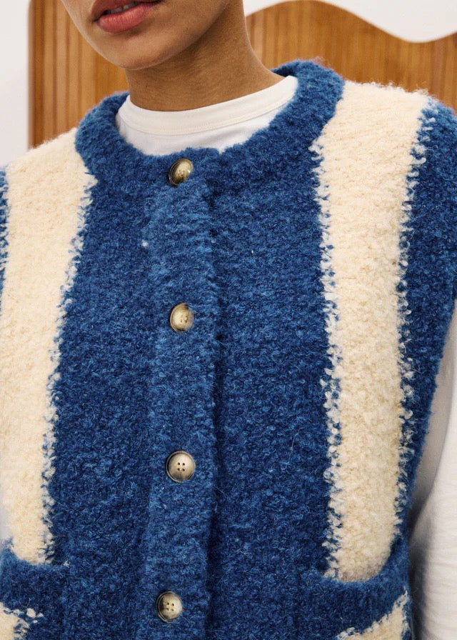 FRNCH  STRIPE BLEU MARINE