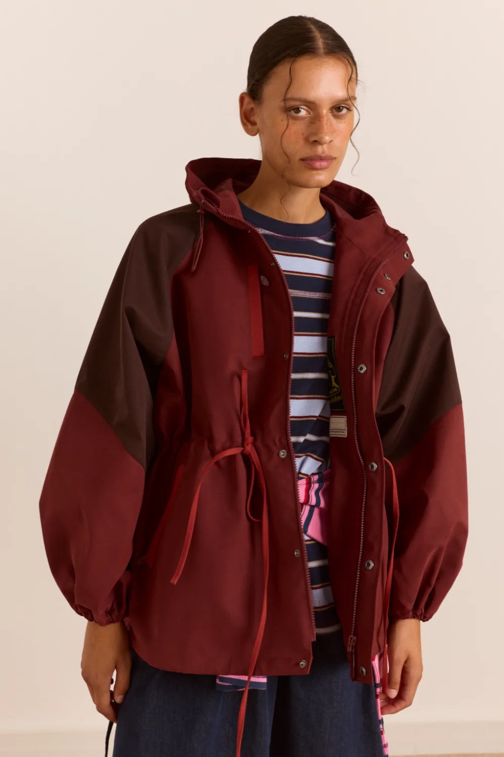 DAMSON MADDER  LIU SHOWERPROOF BURGUNDY