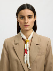 SELECTED SARA AMOUR SCARF EGRET