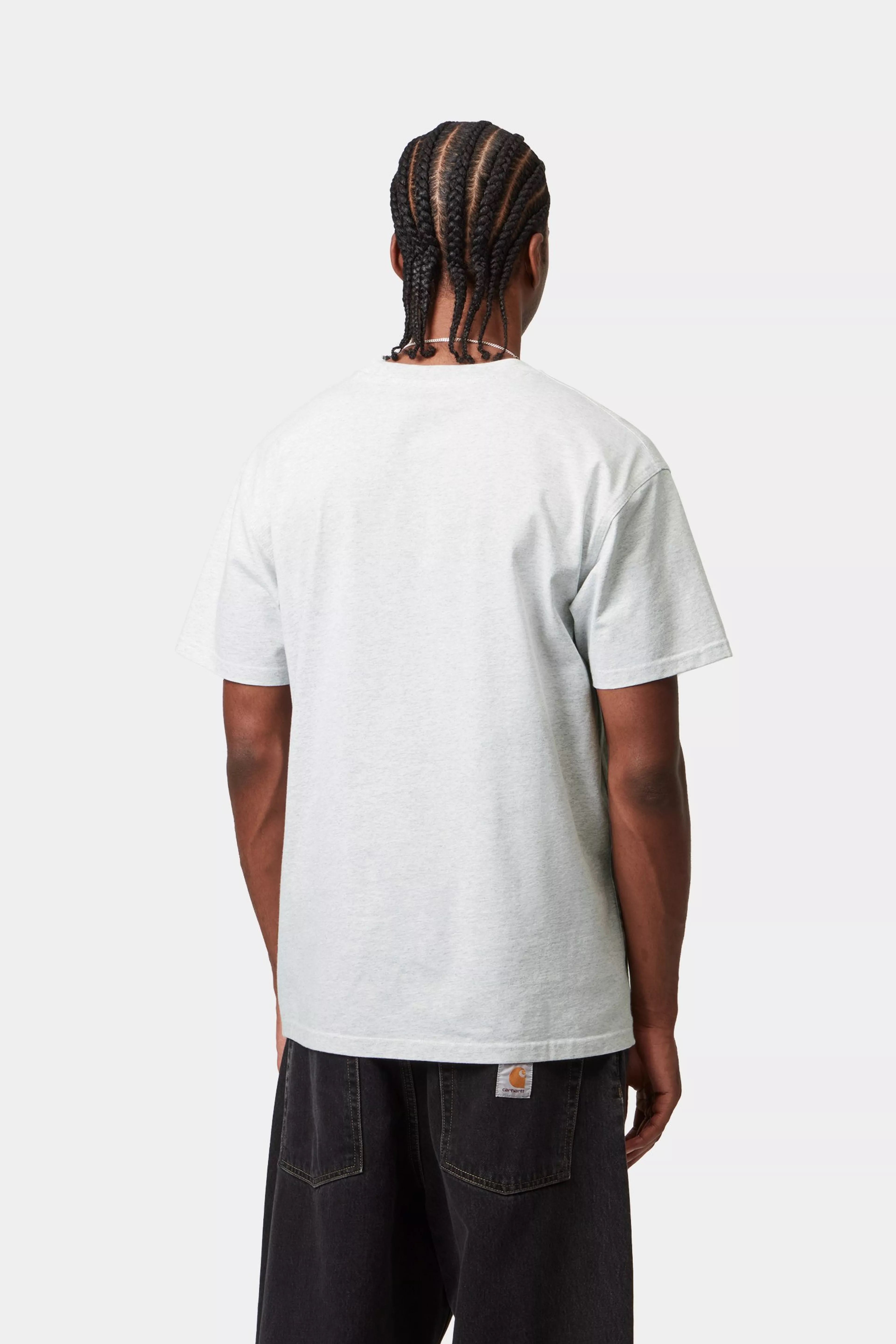 CARHARTT WIP  AMERICAN SCRIPT ASH HEATHER