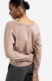 YAYA  DEEP V NECK BLUSH PINK