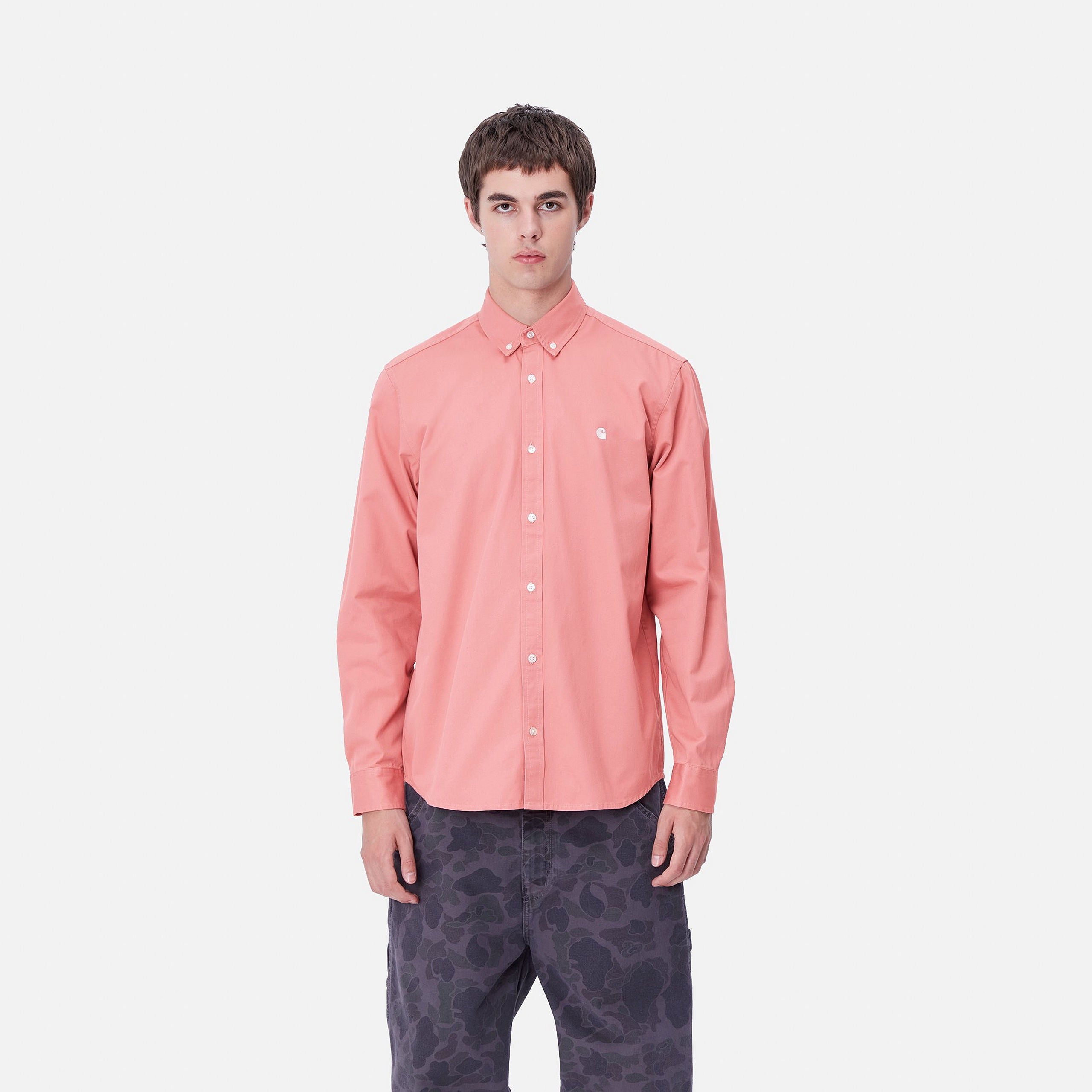 CARHARTT WIP  MADISON SHIRT DUSTY ROSE/WAX