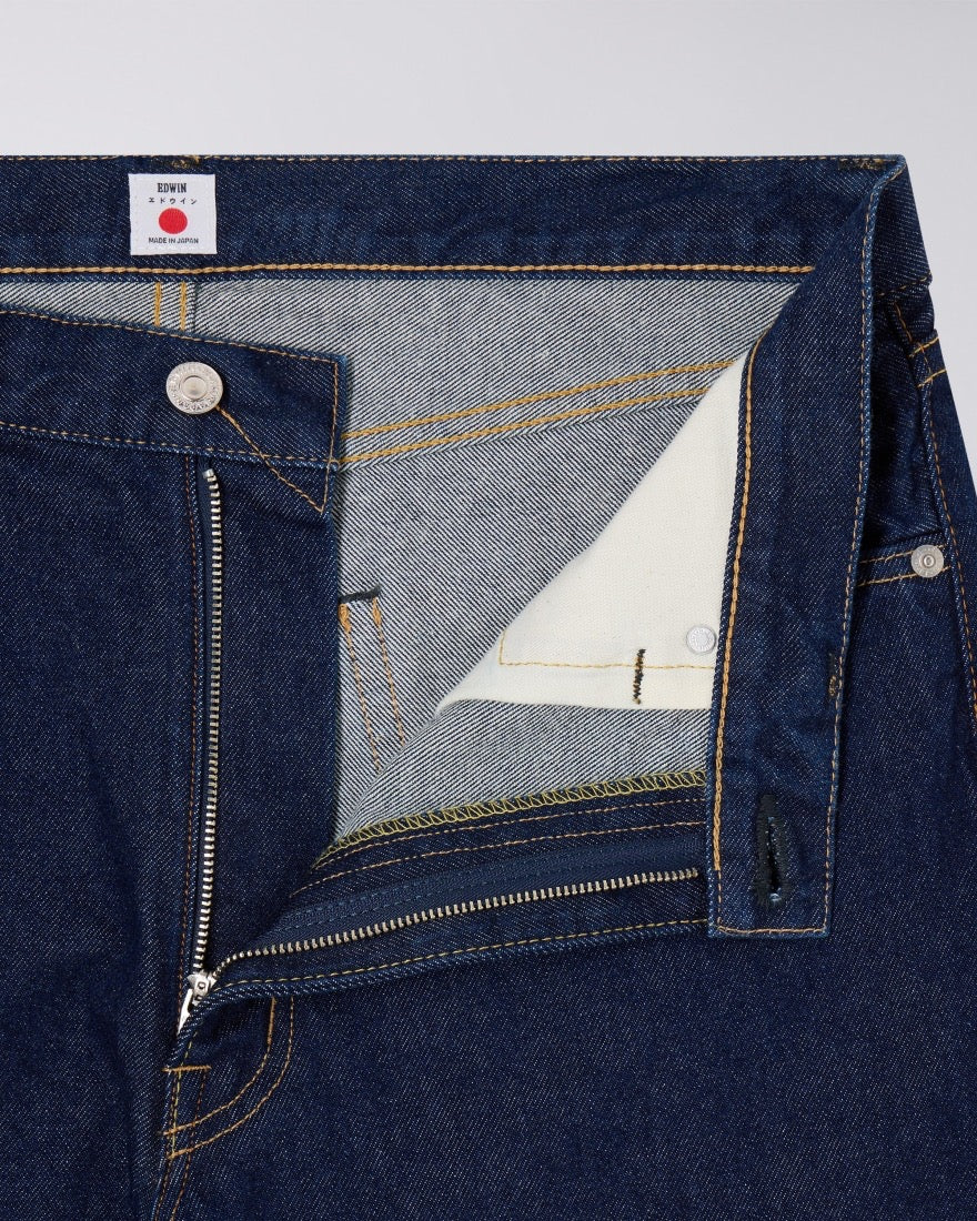 EDWIN LOOSE JEANS BLUE RINSED