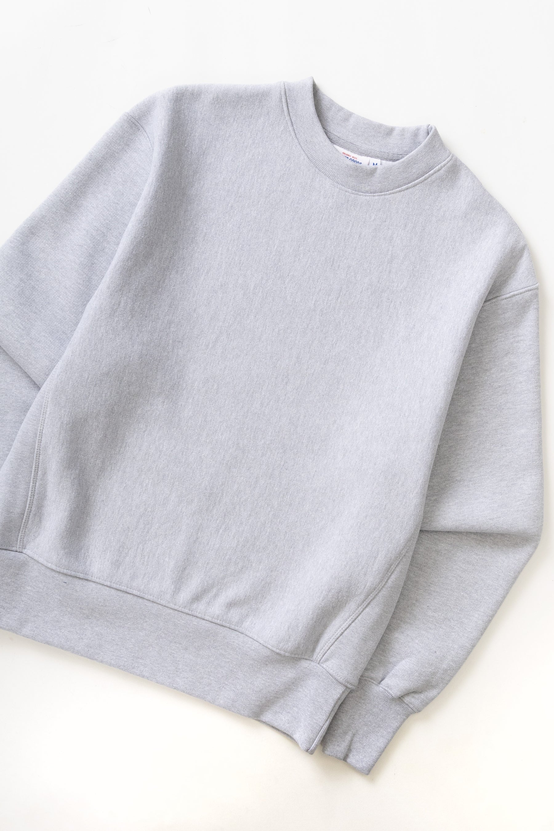 POWER GOODS SUPER WEIGHT CREW HEATHER GREY