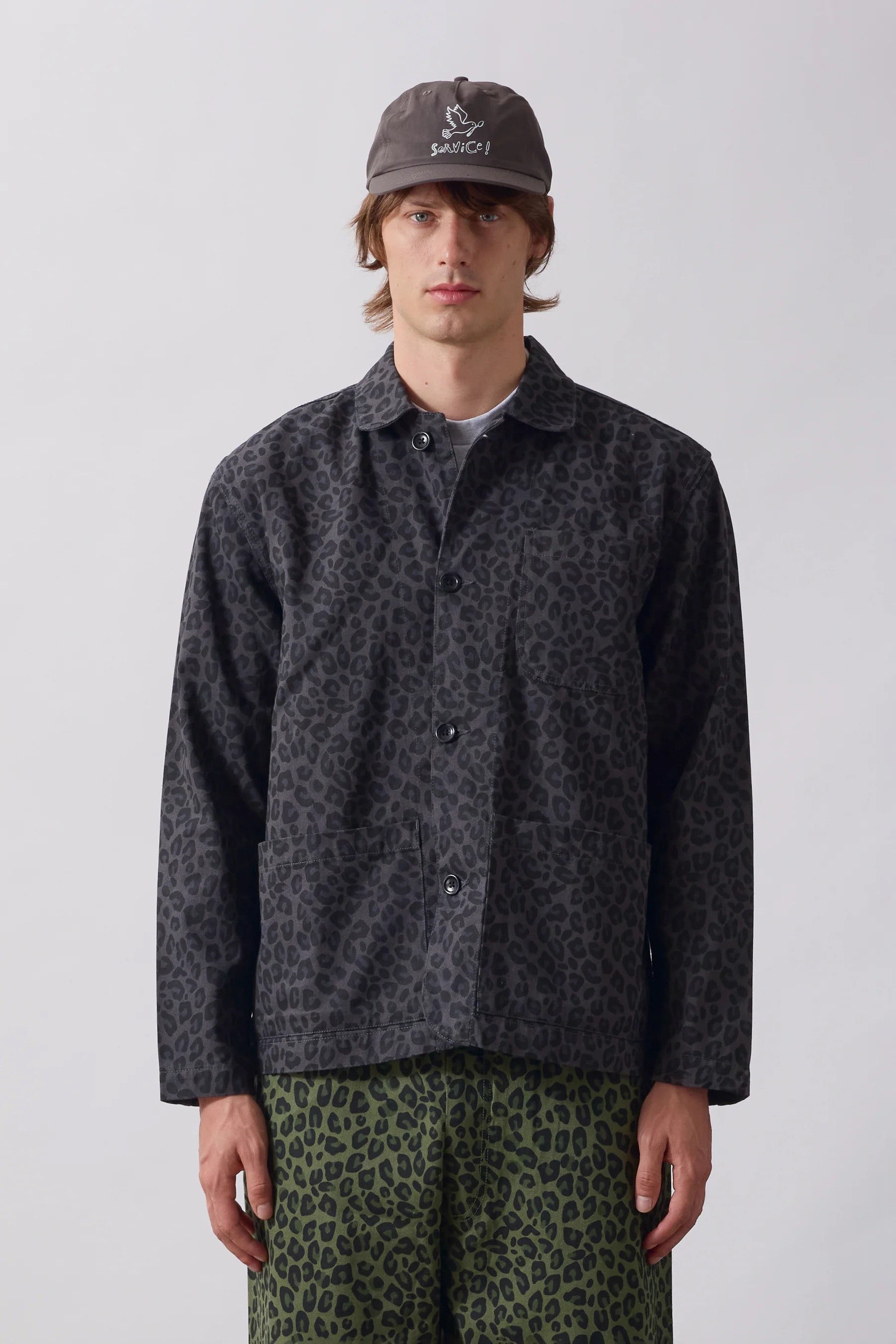 SERVICE WORKS  PATTERNED EASY CHEF BLACK LEOPARD