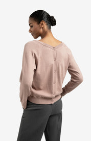 YAYA  DEEP V NECK BLUSH PINK