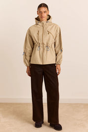 DAMSON MADDER  MATILDA RAIN BROWN GINGHAM