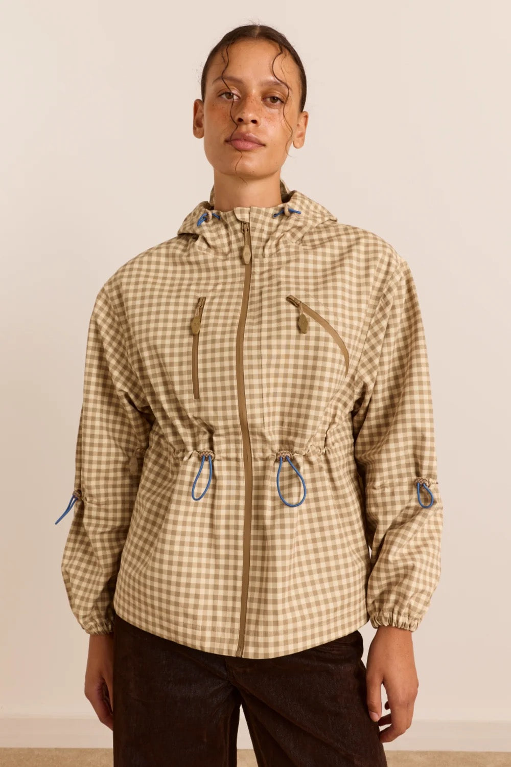 DAMSON MADDER  MATILDA RAIN BROWN GINGHAM