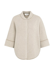 YAYA PONCHO CARIDGAN OXFORD TAN BROWN