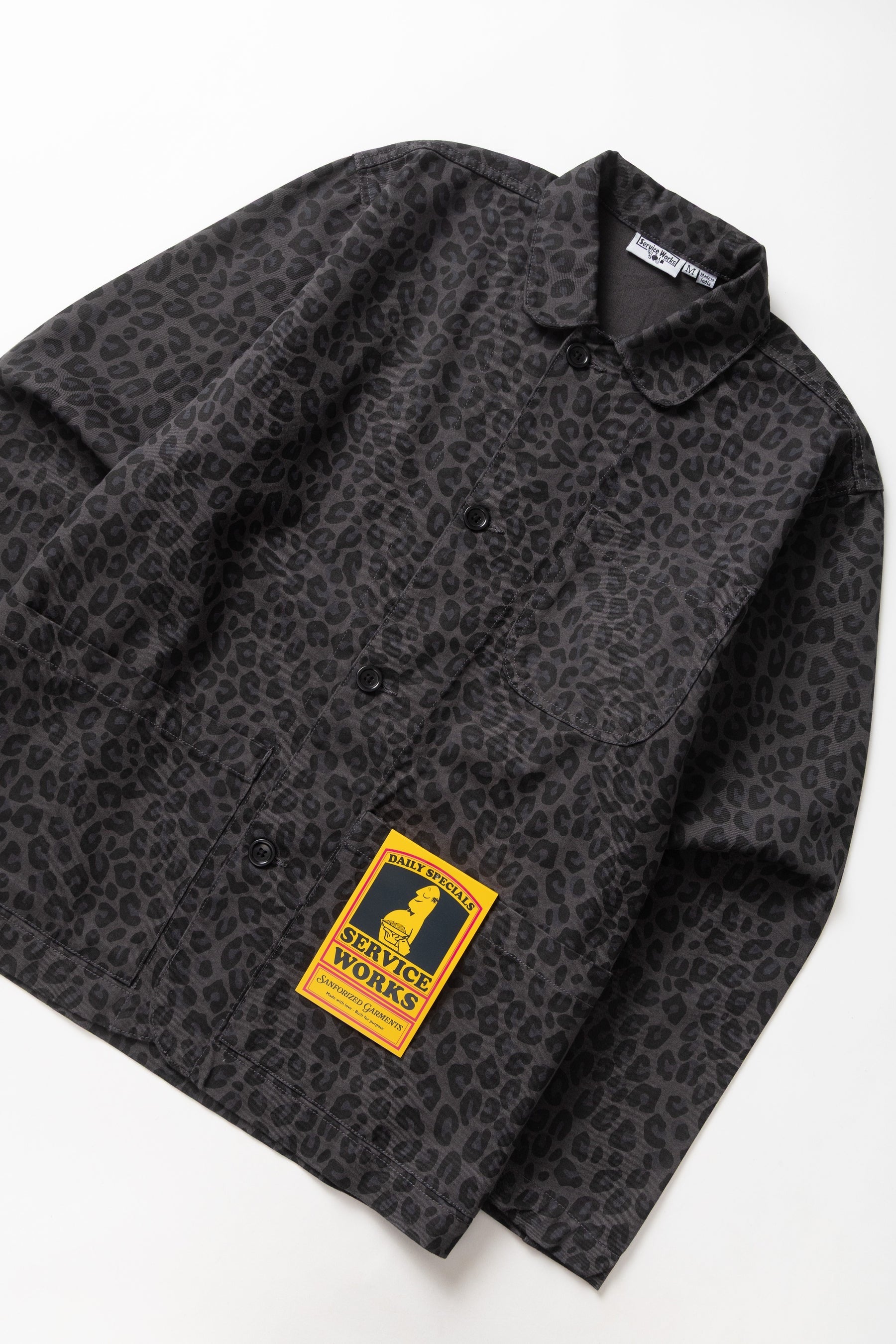 SERVICE WORKS  PATTERNED EASY CHEF BLACK LEOPARD