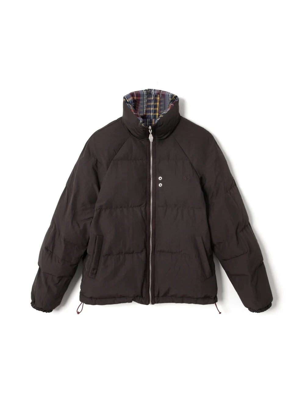 DAMSON MADDER REVERS OPAL PUFFER PLUM CHECK