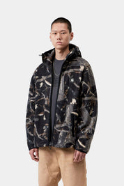 CARHARTT WIP  BELVIN LINER CAMO FEATHER TREE BLACK