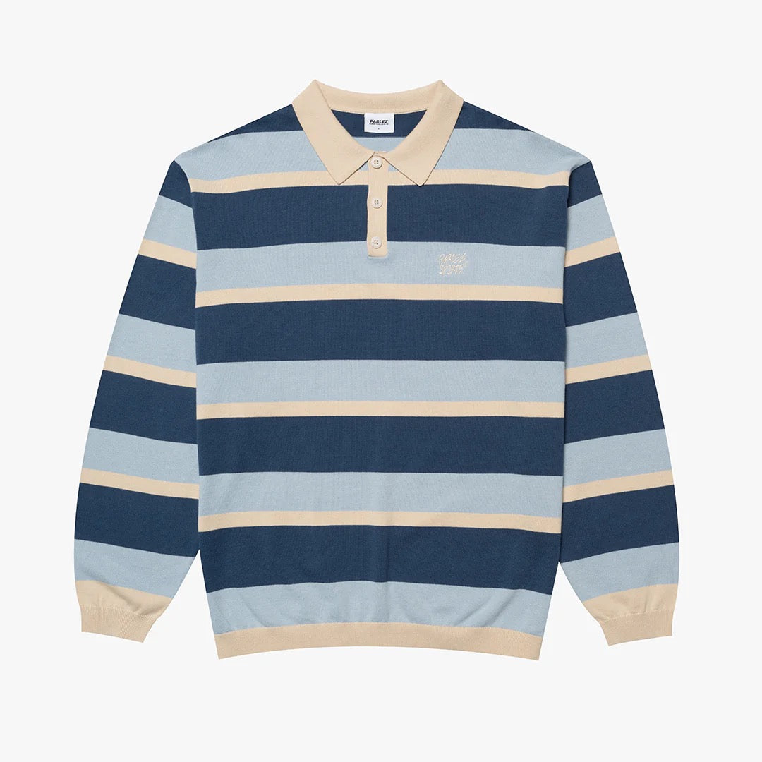 PARLEZ PIPE LS POLO LAGOON STRIPE