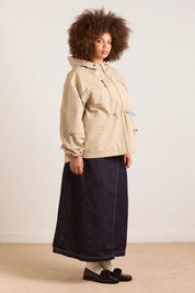 DAMSON MADDER  MATILDA RAIN BROWN GINGHAM