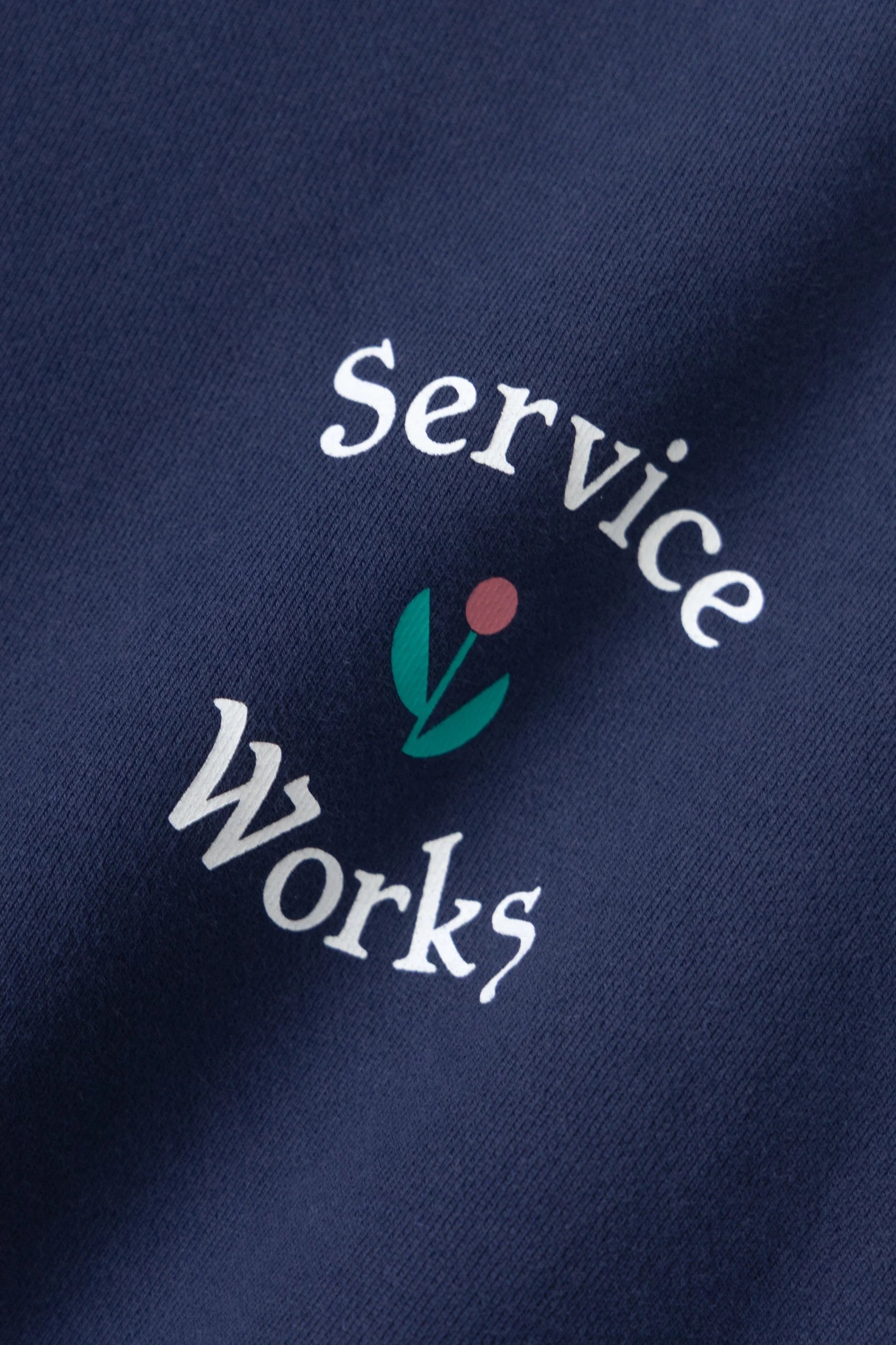 SERVICE WORKS IN BLOOM CREW NAVY