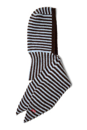 DAMSON MADDER TIE FRONT HOOD BLUE STRIPE
