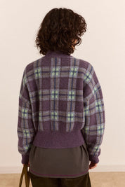 DAMSON MADDER SAFFY MERINO WOOL BRUSHED CHECK