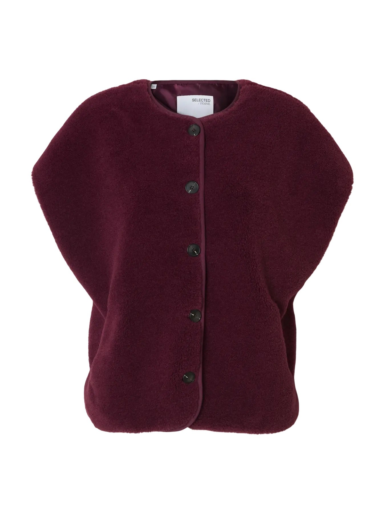 SELECTED MILLA TEDDY VEST FIG