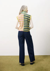 FRNCH AITA MULTICOLOR KNIT VEST