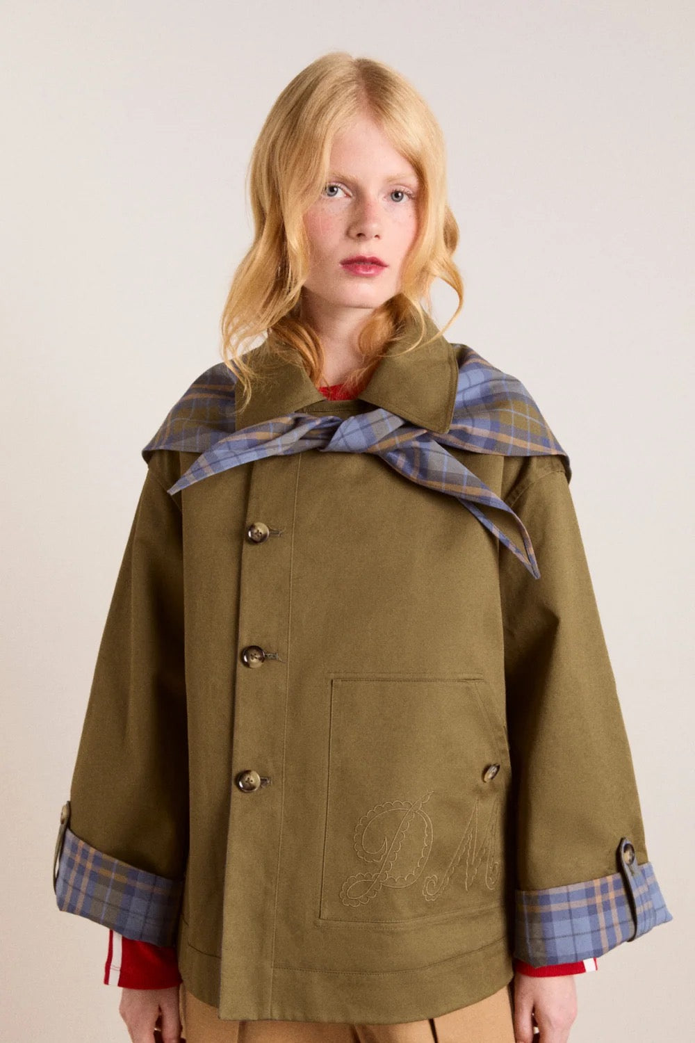 DAMSON MADDER  JERRY CROP TRENCH OLIVE