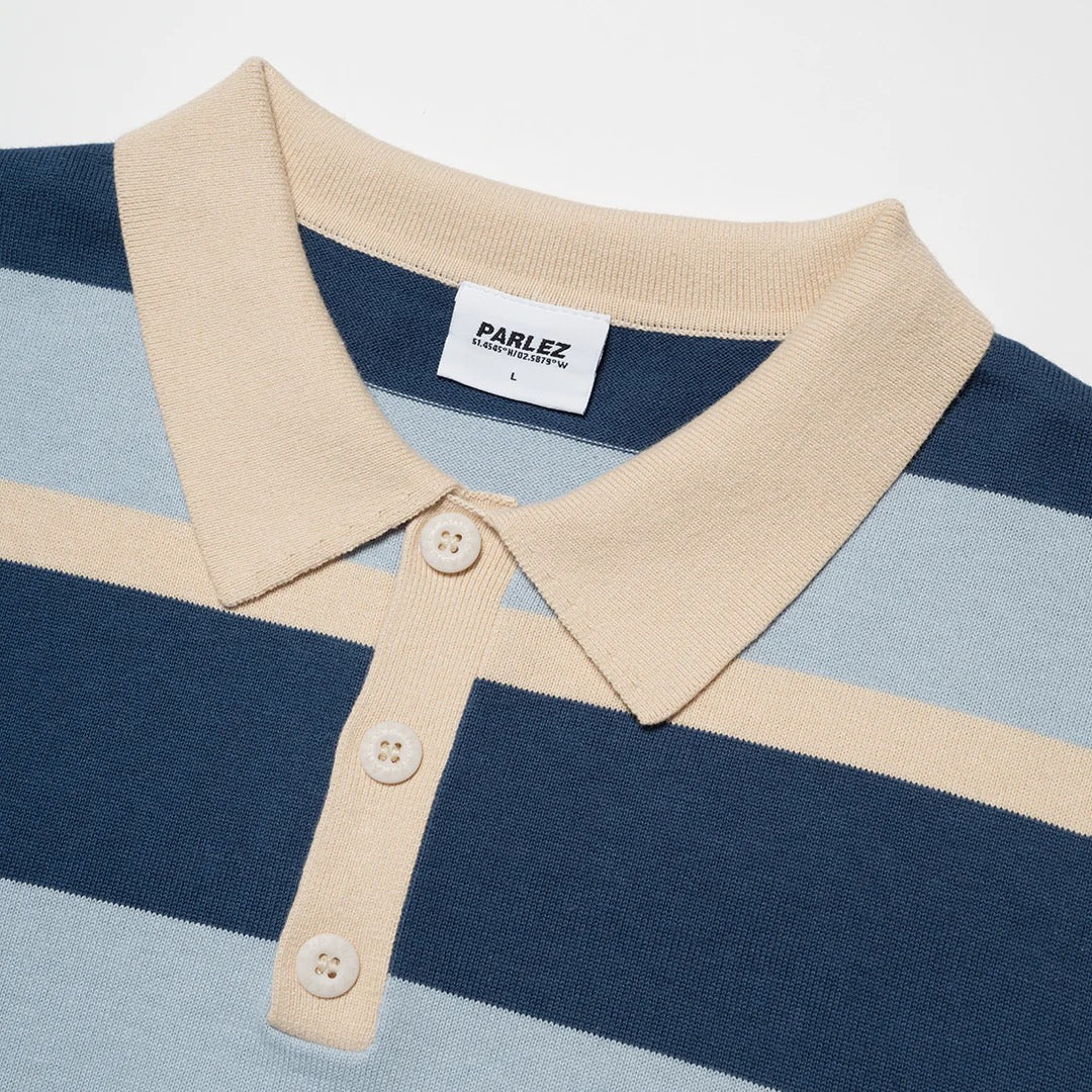 PARLEZ PIPE LS POLO LAGOON STRIPE