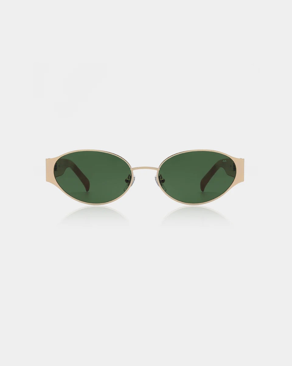 A.KJAERBEDE SUNGLASSES BELLA GOLD BURNT AMBER