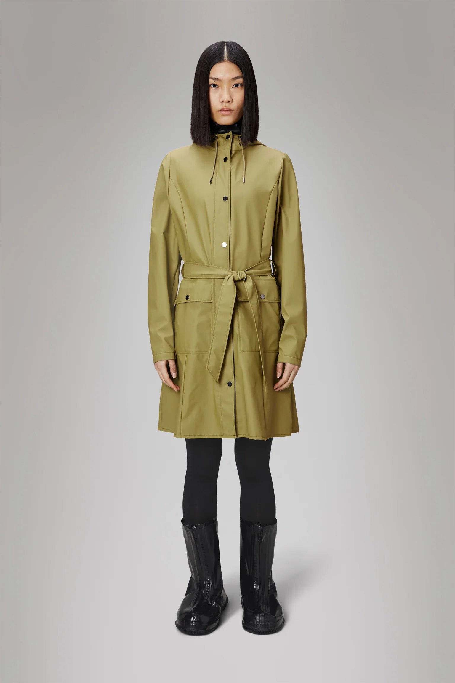 RAINS CURVE JACKET KHAKI