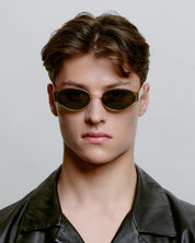 A.KJAERBEDE SUNGLASSES BELLA GOLD BURNT AMBER