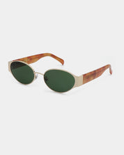 A.KJAERBEDE SUNGLASSES BELLA GOLD BURNT AMBER