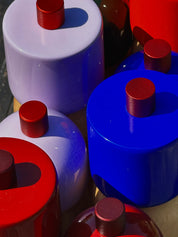 MAEGEN  SALT/PEPPER LILAC/RED LARGE